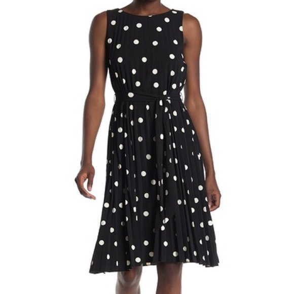T Tahari Dresses & Skirts - T Tahari Polka Dot Jersey Sleeveless Dress - NWT